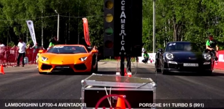 Lamborghini Aventador VS. Porsche 911 Turbo S