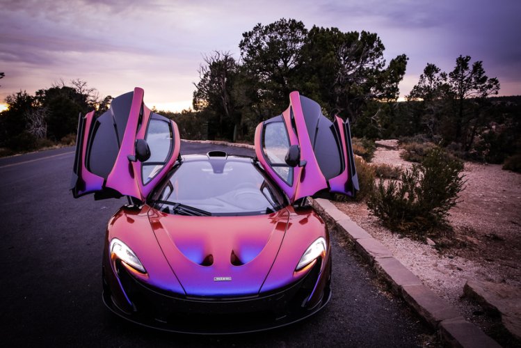 Anaheim Angels Pitcher Cj Wilson S Wondrous P1 Unlike Any Of The Other Cars Cj Has Owned It Is This Absolutely Stunning Mclaren P1 In According To S Twitter Blurple Multi Color Paint