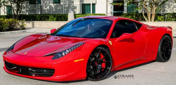 Devilish Ferrari 458 Italia on Strasse Wheels
