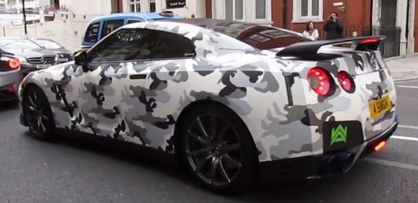 Camo Armytrix GT-R Revs Up
