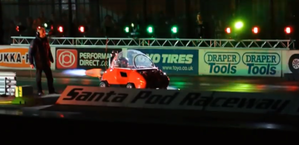 Slowest Jet Engine Car Sets Record Quarter-Mile