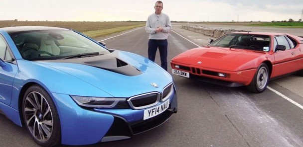 BMW i8 vs BMW M1 track battle