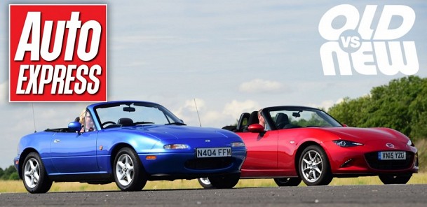 Mazda MX-5 Mk1 v Mazda MX-5 Mk4 - Old vs new drag race challenge