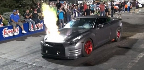 FIRE Breathing 2100hp Nissan GT-R!