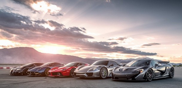 HYPER 5 - LaFerrari vs Porsche 918 vs McLaren P1 vs Bugatti Super Sport vs Pagani Huayra - PART 1, 2 & 3